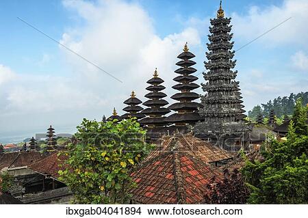 Picture - "Pura Besakih Temple complex, Bali, Indonesia, Asia". Fotosearch