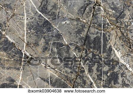Stock Photo - "Quartz veins in rock, Isfjorden, Spitsbergen, Svalbard Islands, Svalbard and Jan Mayen, Norway, Europe". Fotosearch