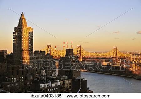 "Queensboro Bridge over the East River, New York City, New York, United States, North America" View Large Photo Image Stock Image - "Queensboro Bridge over the East River, New York City, New York, United States, North America". Fotosearch