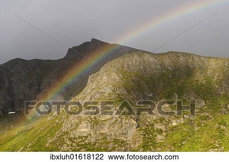"Rainbow, Lofoten, Northern Norway, Norway, Scandinavia, Europe" View Large Photo Image Stock Image - "Rainbow, Lofoten, Northern Norway, Norway, Scandinavia, Europe". Fotosearch