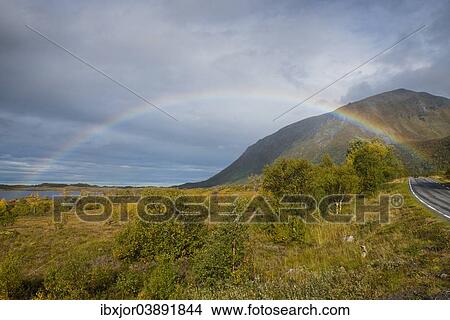 "Rainbow on Vagan, Lofoten, Norway, Europe" View Large Photo Image Picture - "Rainbow on Vagan, Lofoten, Norway, Europe". Fotosearch