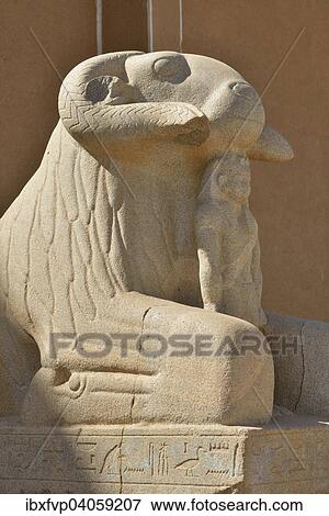 Stock Photo - "Ram statue from Kawa in front of the National Museum of Sudan, Khartoum, Sudan, Africa". Fotosearch