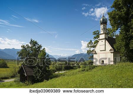 "Ramsachkircherl church or Church of St. George, Murnauer Moos, Murnau Moor, Murnau, Upper Bavaria, Bavaria, Germany, Europe" View Large Photo Image Stock Photo - "Ramsachkircherl church or Church of St. George, Murnauer Moos, Murnau Moor, Murnau, Upper Bavaria, Bavaria, Germany, Europe". Fotosearch