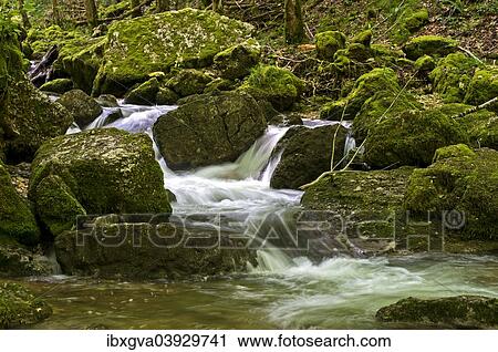 "Rapids in a rushing creek, Herisson, Departement Jura, France, Europe" View Large Photo Image Stock Image - "Rapids in a rushing creek, Herisson, Departement Jura, France, Europe". Fotosearch