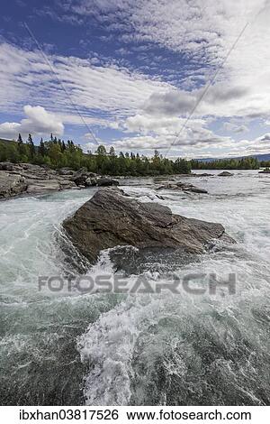 "Rapids of the Kamajokk River, Prinskullen, Kvikkjokk, Norrbotten County, Sweden, Europe" View Large Photo Image Stock Photograph - "Rapids of the Kamajokk River, Prinskullen, Kvikkjokk, Norrbotten County, Sweden, Europe". Fotosearch