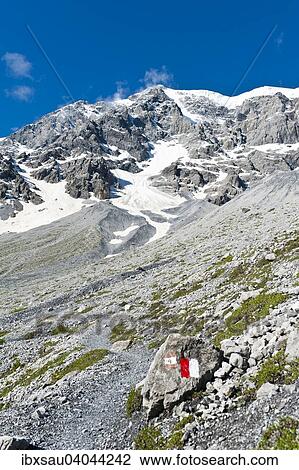 "Red and white trail markings, hiking trail, summit of Mt Ortler, 3905 m, Ortler Alps, Stelvio National Park near Sulden, Solda, Trentino-South Tyrol, Italy, Europe" View Large Photo Image Stock Image - "Red and white trail markings, hiking trail, summit of Mt Ortler, 3905 m, Ortler Alps, Stelvio National Park near Sulden, Solda, Trentino-South Tyrol, Italy, Europe". Fotosearch