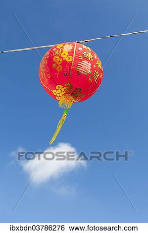 "Red Chinese New Year lantern against blue sky, Songkhla, Thailand, Asia" View Large Photo Image Stock Photograph - "Red Chinese New Year lantern against blue sky, Songkhla, Thailand, Asia". Fotosearch