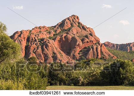 "Red coloured mountains, landscape at Route 62, the Karoo, South Africa, Africa" View Large Photo Image Stock Image - "Red coloured mountains, landscape at Route 62, the Karoo, South Africa, Africa". Fotosearch