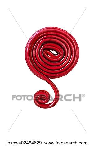 Red fruit gum snail View Large Photo Image Stock Photo - Red fruit gum snail. Fotosearch