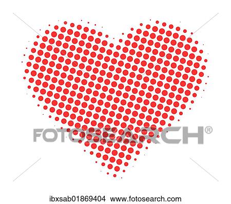 Red heart made of dots View Large Photo Image Picture - Red heart made of dots. Fotosearch