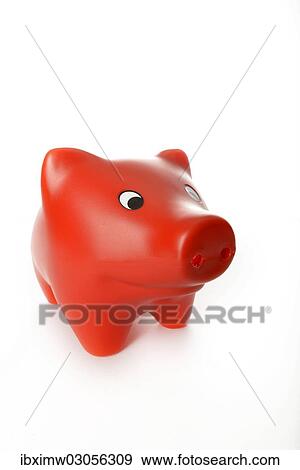 Red piggy bank View Large Photo Image Stock Photo - Red piggy bank. Fotosearch