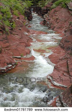 "Red Rock Canyon, Waterton Lakes National Park, Rocky Mountains, Alberta, Canada, North America" View Large Photo Image Stock Photo - "Red Rock Canyon, Waterton Lakes National Park, Rocky Mountains, Alberta, Canada, North America". Fotosearch