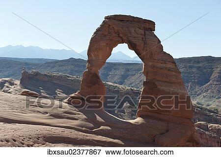 "Red sandstone, Delicate Arch, a natural stone arch, Arches National Park, Utah, Western United States, United States of America, North America" View Large Photo Image Stock Photo - "Red sandstone, Delicate Arch, a natural stone arch, Arches National Park, Utah, Western United States, United States of America, North America". Fotosearch
