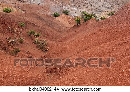 "Red soil, erosion, above the scarp slope, Agulo, La Gomera, Canary Islands, Spain, Europe" View Large Photo Image Picture - "Red soil, erosion, above the scarp slope, Agulo, La Gomera, Canary Islands, Spain, Europe". Fotosearch