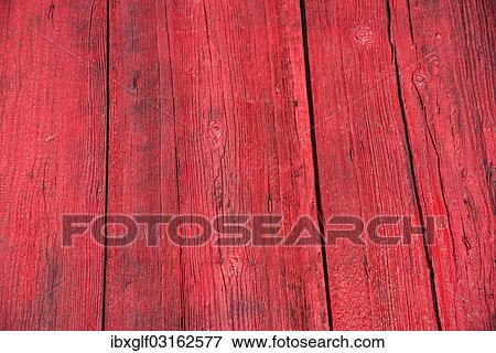 Stock Photo - "Red wooden boards, planks". Fotosearch