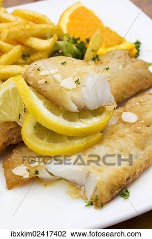 Redfish fillet with french fries View Large Photo Image Stock Image - Redfish fillet with french fries. Fotosearch