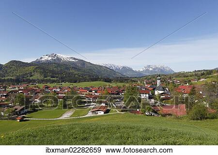 "Reit im Winkl with Unterberg hill, mountains Wilder Kaiser and Zahmer Kaiser, Chiemgau region, Upper Bavaria, Bavaria, Germany, Europe" View Large Photo Image Stock Photo - "Reit im Winkl with Unterberg hill, mountains Wilder Kaiser and Zahmer Kaiser, Chiemgau region, Upper Bavaria, Bavaria, Germany, Europe". Fotosearch
