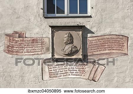 "Relief at the Goldenes Kreuz house of John of Austria, Haidplatz, Regensburg, Upper Palatinate, Bavaria, Germany, Europe" View Large Photo Image Stock Photography - "Relief at the Goldenes Kreuz house of John of Austria, Haidplatz, Regensburg, Upper Palatinate, Bavaria, Germany, Europe". Fotosearch