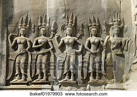 "Relief in Angkor Wat temple complex, Cambodia, Southeast Asia, Asia" View Large Photo Image Stock Image - "Relief in Angkor Wat temple complex, Cambodia, Southeast Asia, Asia". Fotosearch