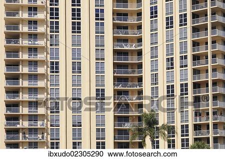 Stock Image - "Residential apartment block in Sarasota, Florida, USA". Fotosearch