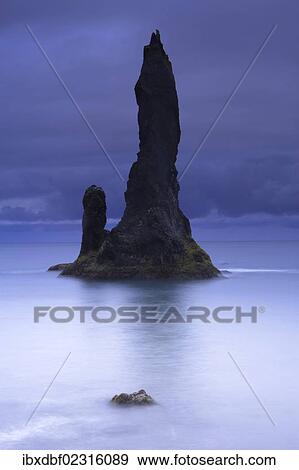 "Reynisdrangar rock formation near Vik i Myrdal, southern coast, Iceland, Europe" View Large Photo Image Stock Photo - "Reynisdrangar rock formation near Vik i Myrdal, southern coast, Iceland, Europe". Fotosearch