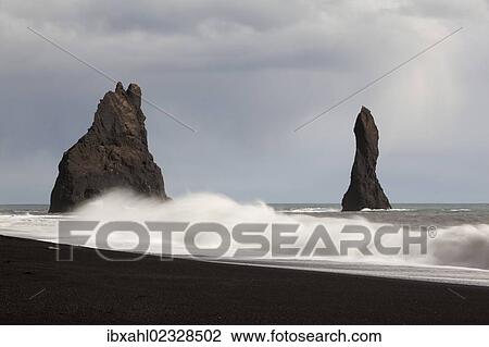 "Reynisdrangar, Vik i Myrdal, South Iceland, Iceland, Europe" View Large Photo Image Stock Image - "Reynisdrangar, Vik i Myrdal, South Iceland, Iceland, Europe". Fotosearch