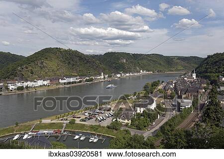 "Rhine Valley with St. Goar and St. Goarshausen, Unesco World Heritage Upper Middle Rhine Valley, Rhineland-Palatinate, Germany, Europe" View Large Photo Image Stock Image - "Rhine Valley with St. Goar and St. Goarshausen, Unesco World Heritage Upper Middle Rhine Valley, Rhineland-Palatinate, Germany, Europe". Fotosearch