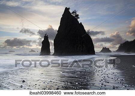"Rialto Beach in Olympic National Park, La Push, Washington, United States, North America" View Large Photo Image Stock Image - "Rialto Beach in Olympic National Park, La Push, Washington, United States, North America". Fotosearch