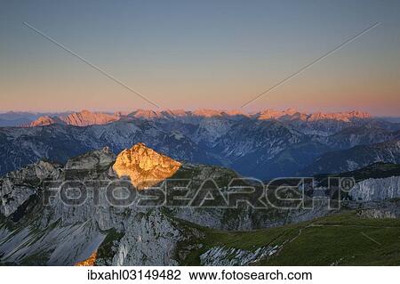 "Ridge of Dalfazer Joch Mountain seen from Hochiss Mountain in Rofan, Maurach, Tyrol, Austria, Europe" View Large Photo Image Stock Image - "Ridge of Dalfazer Joch Mountain seen from Hochiss Mountain in Rofan, Maurach, Tyrol, Austria, Europe". Fotosearch
