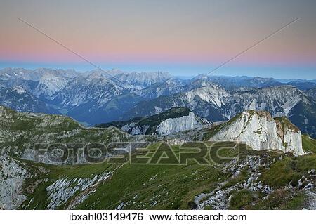 "Ridge of Dalfazer Joch Mountain seen from Hochiss Mountain in Rofan, Maurach, Tyrol, Austria, Europe" View Large Photo Image Stock Photograph - "Ridge of Dalfazer Joch Mountain seen from Hochiss Mountain in Rofan, Maurach, Tyrol, Austria, Europe". Fotosearch