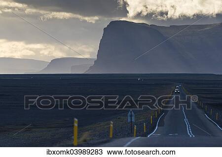 "Ring Road, Lomagnupur mountain, Skeioararsandur, South Coast, Iceland, Europe" View Large Photo Image Stock Image - "Ring Road, Lomagnupur mountain, Skeioararsandur, South Coast, Iceland, Europe". Fotosearch