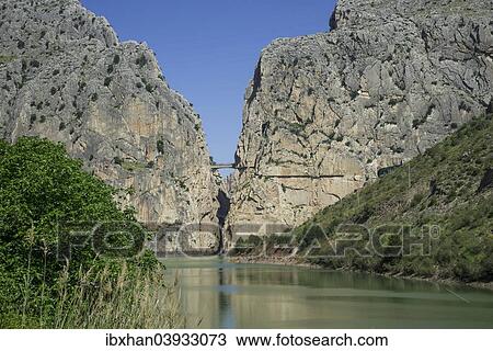 "Rio Guadalhorce with Caminito del Rey via ferrata, Alora, Andalucia, Spain Canyon and Via Ferrata" View Large Photo Image Stock Image - "Rio Guadalhorce with Caminito del Rey via ferrata, Alora, Andalucia, Spain Canyon and Via Ferrata". Fotosearch