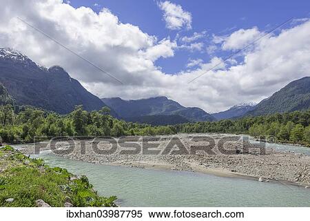 "Rio Ventisquero, Parc National Queulat, Puerto Puyuhuapi, Aysen, Chile, South America" View Large Photo Image Stock Photography - "Rio Ventisquero, Parc National Queulat, Puerto Puyuhuapi, Aysen, Chile, South America". Fotosearch
