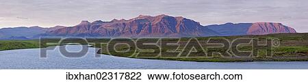 "River and mountains in the evening light, Snaefellsnes, Snaefellsness, Iceland, Europe" View Large Photo Image Stock Image - "River and mountains in the evening light, Snaefellsnes, Snaefellsness, Iceland, Europe". Fotosearch