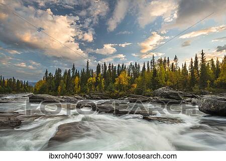 "River, Kvikkjokk, Laponia, Lapland, Sweden, Europe" View Large Photo Image Stock Photo - "River, Kvikkjokk, Laponia, Lapland, Sweden, Europe". Fotosearch