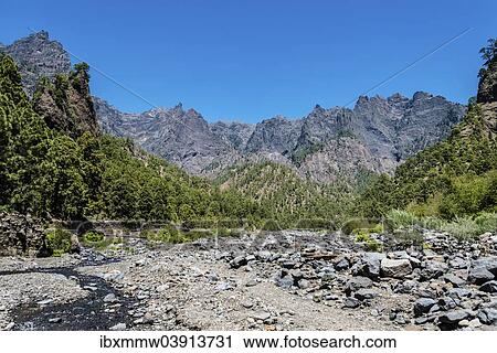 "Riverbed, Caldera de Taburiente National Park, La Palma, Canary Islands, Spain, Europe" View Large Photo Image Stock Image - "Riverbed, Caldera de Taburiente National Park, La Palma, Canary Islands, Spain, Europe". Fotosearch