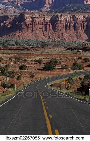 "Road through the Capitol Reef National Park, Utah, USA" View Large Photo Image Stock Photography - "Road through the Capitol Reef National Park, Utah, USA". Fotosearch