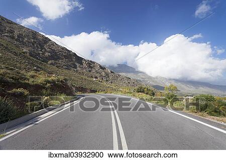 "Road through the Kedros Mountains, Rethymno, Crete, Greece, Europe" View Large Photo Image Stock Image - "Road through the Kedros Mountains, Rethymno, Crete, Greece, Europe". Fotosearch