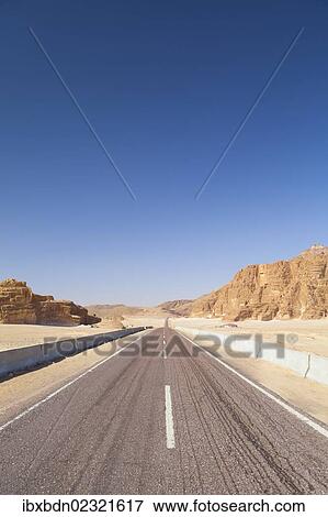 "Road to Saint Catherine's Monastery in the Sinai desert, Egypt, Africa" View Large Photo Image Stock Photo - "Road to Saint Catherine's Monastery in the Sinai desert, Egypt, Africa". Fotosearch