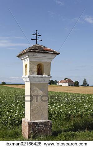 "Roadside shrine near Herzogenburg, Mostviertel, Must Quarter, Lower Austria, Austria, PublicGround, Europe" View Large Photo Image Stock Photograph - "Roadside shrine near Herzogenburg, Mostviertel, Must Quarter, Lower Austria, Austria, PublicGround, Europe". Fotosearch