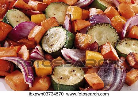 "Roast vegetables, carrots, courgettes and onions" View Large Photo Image Stock Image - "Roast vegetables, carrots, courgettes and onions". Fotosearch