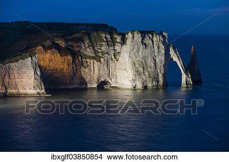 "Rock arch, coast with chalk cliffs, Etretat, Normandy, France, Europe" View Large Photo Image Picture - "Rock arch, coast with chalk cliffs, Etretat, Normandy, France, Europe". Fotosearch