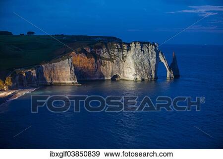 "Rock arch, coast with chalk cliffs, Etretat, Normandy, France, Europe" View Large Photo Image Stock Photo - "Rock arch, coast with chalk cliffs, Etretat, Normandy, France, Europe". Fotosearch