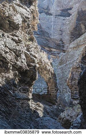 "Rock arch in the Masca Gorge, volcanic rock, Tenerife, Canary Islands, Spain, Europe" View Large Photo Image Stock Photo - "Rock arch in the Masca Gorge, volcanic rock, Tenerife, Canary Islands, Spain, Europe". Fotosearch