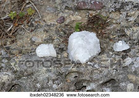 Stock Photograph - "Rock crystals, Allgaeu region, Bavaria, Germany, Europe". Fotosearch