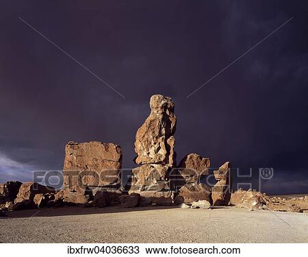 "Rock formation, in front of stormy clouds, evening light, Valle de Rockas, Altiplano, Bolivia, South America" View Large Photo Image Stock Image - "Rock formation, in front of stormy clouds, evening light, Valle de Rockas, Altiplano, Bolivia, South America". Fotosearch