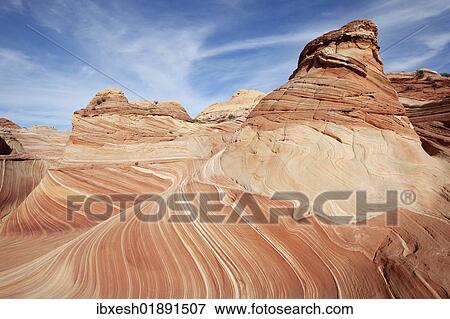 "Rock formation made of petrified sand dunes, Coyote Buttes North, Vermilion Cliffs Wilderness, Arizona, USA" View Large Photo Image Stock Photo - "Rock formation made of petrified sand dunes, Coyote Buttes North, Vermilion Cliffs Wilderness, Arizona, USA". Fotosearch