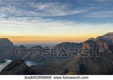 "Rock formation """"Three Rondavels"""", Blyde River Canyon, Panorama Route, Mpumalanga Province, South Africa, Africa" View Large Photo Image Stock Photo - "Rock formation """"Three Rondavels"""", Blyde River Canyon, Panorama Route, Mpumalanga Province, South Africa, Africa". Fotosearch
