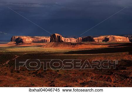 "Rock formations in Monument Valley after a thunderstorm, Navajo Park, Arizona, United States, North America" View Large Photo Image Stock Photography - "Rock formations in Monument Valley after a thunderstorm, Navajo Park, Arizona, United States, North America". Fotosearch