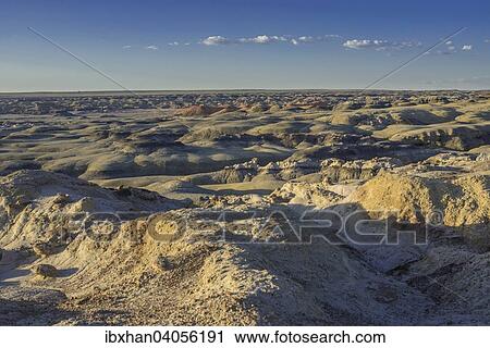 Stock Image - "Rock formations in the Bisti Wilderness, Farmington, New Mexico, United States, North America". Fotosearch